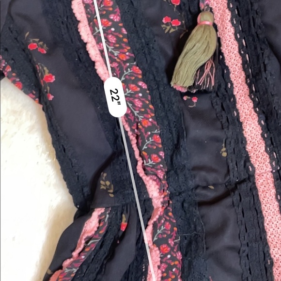 Anthropologie Seen Worn Kept Annemette Blouse Black Floral Motif - Picture 7 of 7